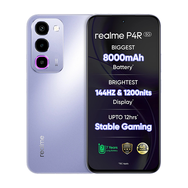 Realme P4R (Lavender Glare, 4/64 GB)